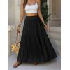 imageANRABESS Womens Maxi Skirt Flowy Swing Ruffle Tiered Elastic High Waist Long Skirts 2026 Summer Casual Beach Vacation ClothesBlack