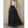 imageANRABESS Womens Maxi Skirt Flowy Swing Ruffle Tiered Elastic High Waist Long Skirts 2026 Summer Casual Beach Vacation ClothesBlack