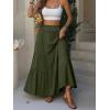 imageANRABESS Womens Maxi Skirt Flowy Swing Ruffle Tiered Elastic High Waist Long Skirts 2026 Summer Casual Beach Vacation ClothesGreen