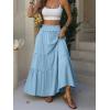 imageANRABESS Womens Maxi Skirt Flowy Swing Ruffle Tiered Elastic High Waist Long Skirts 2026 Summer Casual Beach Vacation ClothesLight Blue