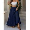 imageANRABESS Womens Maxi Skirt Flowy Swing Ruffle Tiered Elastic High Waist Long Skirts 2026 Summer Casual Beach Vacation ClothesNavy Blue