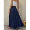 imageANRABESS Womens Maxi Skirt Flowy Swing Ruffle Tiered Elastic High Waist Long Skirts 2026 Summer Casual Beach Vacation ClothesNavy Blue