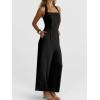 imageANRABESS Dressy Jumpsuits for Women Summer Casual Sleeveless Wide Leg Rmpers with Pockets One Piece Outfits 2026 SpringBlack