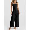 imageANRABESS Dressy Jumpsuits for Women Summer Casual Sleeveless Wide Leg Rmpers with Pockets One Piece Outfits 2026 SpringBlack