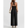 imageANRABESS Dressy Jumpsuits for Women Summer Casual Sleeveless Wide Leg Rmpers with Pockets One Piece Outfits 2026 SpringBlack