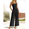 imageANRABESS Dressy Jumpsuits for Women Summer Casual Sleeveless Wide Leg Rmpers with Pockets One Piece Outfits 2026 SpringBlack