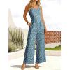 imageANRABESS Dressy Jumpsuits for Women Summer Casual Sleeveless Wide Leg Rmpers with Pockets One Piece Outfits 2026 SpringBlue Ditsy Floral