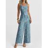 imageANRABESS Dressy Jumpsuits for Women Summer Casual Sleeveless Wide Leg Rmpers with Pockets One Piece Outfits 2026 SpringBlue Ditsy Floral