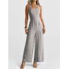 imageANRABESS Dressy Jumpsuits for Women Summer Casual Sleeveless Wide Leg Rmpers with Pockets One Piece Outfits 2026 SpringKhaki Polka Dot
