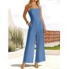 imageANRABESS Dressy Jumpsuits for Women Summer Casual Sleeveless Wide Leg Rmpers with Pockets One Piece Outfits 2026 SpringNavy Blue