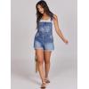 imageANRABESS Overalls for Women Denim Shorts Overalls 2026 Summer Casual Loose Fit Adjustable Rompers Jean jumpsuit Bib ShortallsA Washed Blue