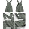 imageANRABESS Overalls for Women Denim Shorts Overalls 2026 Summer Casual Loose Fit Adjustable Rompers Jean jumpsuit Bib ShortallsArmy Green