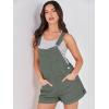 imageANRABESS Overalls for Women Denim Shorts Overalls 2026 Summer Casual Loose Fit Adjustable Rompers Jean jumpsuit Bib ShortallsArmy Green