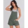 imageANRABESS Overalls for Women Denim Shorts Overalls 2026 Summer Casual Loose Fit Adjustable Rompers Jean jumpsuit Bib ShortallsArmy Green