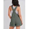 imageANRABESS Overalls for Women Denim Shorts Overalls 2026 Summer Casual Loose Fit Adjustable Rompers Jean jumpsuit Bib ShortallsArmy Green