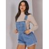 imageANRABESS Overalls for Women Denim Shorts Overalls 2026 Summer Casual Loose Fit Adjustable Rompers Jean jumpsuit Bib ShortallsB Washed Blue
