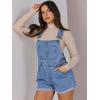 imageANRABESS Overalls for Women Denim Shorts Overalls 2026 Summer Casual Loose Fit Adjustable Rompers Jean jumpsuit Bib ShortallsB Washed Blue