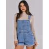 imageANRABESS Overalls for Women Denim Shorts Overalls 2026 Summer Casual Loose Fit Adjustable Rompers Jean jumpsuit Bib ShortallsB Washed Blue