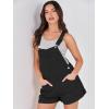 imageANRABESS Overalls for Women Denim Shorts Overalls 2026 Summer Casual Loose Fit Adjustable Rompers Jean jumpsuit Bib ShortallsBlack