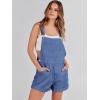 imageANRABESS Overalls for Women Denim Shorts Overalls 2026 Summer Casual Loose Fit Adjustable Rompers Jean jumpsuit Bib ShortallsBlue