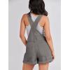 imageANRABESS Overalls for Women Denim Shorts Overalls 2026 Summer Casual Loose Fit Adjustable Rompers Jean jumpsuit Bib ShortallsDeep Gray