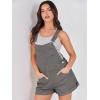 imageANRABESS Overalls for Women Denim Shorts Overalls 2026 Summer Casual Loose Fit Adjustable Rompers Jean jumpsuit Bib ShortallsDeep Gray