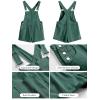 imageANRABESS Overalls for Women Denim Shorts Overalls 2026 Summer Casual Loose Fit Adjustable Rompers Jean jumpsuit Bib ShortallsDeep Green