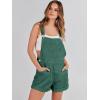 imageANRABESS Overalls for Women Denim Shorts Overalls 2026 Summer Casual Loose Fit Adjustable Rompers Jean jumpsuit Bib ShortallsDeep Green