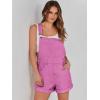 imageANRABESS Overalls for Women Denim Shorts Overalls 2026 Summer Casual Loose Fit Adjustable Rompers Jean jumpsuit Bib ShortallsHot Pink