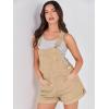 imageANRABESS Overalls for Women Denim Shorts Overalls 2026 Summer Casual Loose Fit Adjustable Rompers Jean jumpsuit Bib ShortallsKhaki