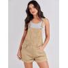 imageANRABESS Overalls for Women Denim Shorts Overalls 2026 Summer Casual Loose Fit Adjustable Rompers Jean jumpsuit Bib ShortallsKhaki