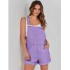 imageANRABESS Overalls for Women Denim Shorts Overalls 2026 Summer Casual Loose Fit Adjustable Rompers Jean jumpsuit Bib ShortallsPurple