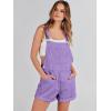 imageANRABESS Overalls for Women Denim Shorts Overalls 2026 Summer Casual Loose Fit Adjustable Rompers Jean jumpsuit Bib ShortallsPurple