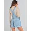 imageANRABESS Overalls for Women Denim Shorts Overalls 2026 Summer Casual Loose Fit Adjustable Rompers Jean jumpsuit Bib ShortallsWashed Azure