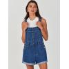 imageANRABESS Overalls for Women Denim Shorts Overalls 2026 Summer Casual Loose Fit Adjustable Rompers Jean jumpsuit Bib ShortallsWashed Deep Blue