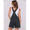 imageANRABESS Overalls for Women Denim Shorts Overalls 2026 Summer Casual Loose Fit Adjustable Rompers Jean jumpsuit Bib ShortallsWashed Deep Indigo
