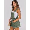 imageANRABESS Overalls for Women Denim Shorts Overalls 2026 Summer Casual Loose Fit Adjustable Rompers Jean jumpsuit Bib ShortallsWashed Green