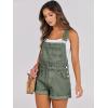 imageANRABESS Overalls for Women Denim Shorts Overalls 2026 Summer Casual Loose Fit Adjustable Rompers Jean jumpsuit Bib ShortallsWashed Green