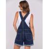 imageANRABESS Overalls for Women Denim Shorts Overalls 2026 Summer Casual Loose Fit Adjustable Rompers Jean jumpsuit Bib ShortallsWashed Nightfall Blue