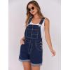 imageANRABESS Overalls for Women Denim Shorts Overalls 2026 Summer Casual Loose Fit Adjustable Rompers Jean jumpsuit Bib ShortallsWashed Nightfall Blue
