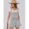 imageANRABESS Overalls for Women Denim Shorts Overalls 2026 Summer Casual Loose Fit Adjustable Rompers Jean jumpsuit Bib ShortallsWashed Retro Gray Blue
