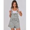 imageANRABESS Overalls for Women Denim Shorts Overalls 2026 Summer Casual Loose Fit Adjustable Rompers Jean jumpsuit Bib ShortallsWashed Retro Gray Blue