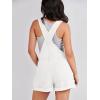 imageANRABESS Overalls for Women Denim Shorts Overalls 2026 Summer Casual Loose Fit Adjustable Rompers Jean jumpsuit Bib ShortallsWhite