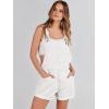 imageANRABESS Overalls for Women Denim Shorts Overalls 2026 Summer Casual Loose Fit Adjustable Rompers Jean jumpsuit Bib ShortallsWhite