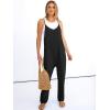 imageANRABESS Women Jumpsuits Casual Summer Overalls Loose Spaghetti Strap Romper Jumpers with Pockets 2026 Beach Vacation ClothesBlack