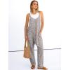 imageANRABESS Women Jumpsuits Casual Summer Overalls Loose Spaghetti Strap Romper Jumpers with Pockets 2026 Beach Vacation ClothesKhaki Polka Dot