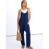 imageANRABESS Women Jumpsuits Casual Summer Overalls Loose Spaghetti Strap Romper Jumpers with Pockets 2026 Beach Vacation ClothesNavy Blue