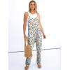 imageANRABESS Women Jumpsuits Casual Summer Overalls Loose Spaghetti Strap Romper Jumpers with Pockets 2026 Beach Vacation ClothesYellow Blue Floral