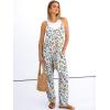 imageANRABESS Women Jumpsuits Casual Summer Overalls Loose Spaghetti Strap Romper Jumpers with Pockets 2026 Beach Vacation ClothesYellow Blue Floral