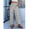 imageANRABESS Women Striped Gingham Wide Leg Palazzo Pants Casual Lounge Cropped PJ Bottoms Comfy Cute Plaid Pants with PocketsBlack White Stripe